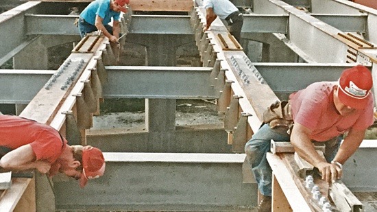 Installing BORG Hangers for a bridge deck