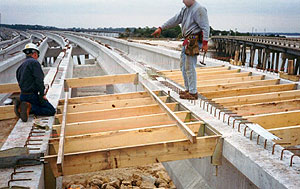 Framing a bridge deck with BORG hangers