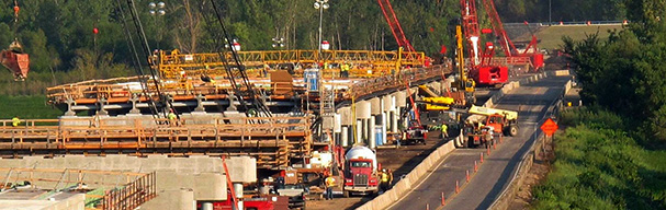 Highway 101 Bridge under construction